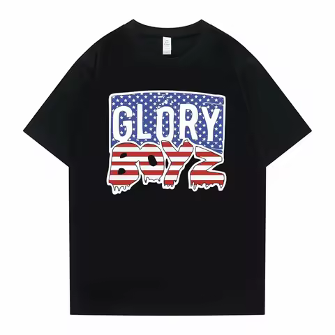 Rapper Chief Keef Glory Boyz Cotton Men's Shirt Short Sleeved Women's Vintage Hip Hop Y2k T Shirt 20