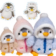 25cm Kawaii Creative Penguin Plush Doll Cotton-Padded Hat Clothes Penguin Plush Toy for Boys and Gir
