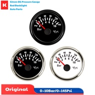 52mm 0-10Bar or 0-145Psi Show Pointer Oil Pressure Gauges 10-184ohm Input Signal Oil Pressure Meters