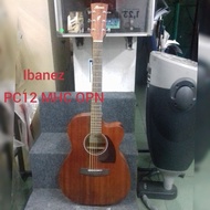 PROMO- IBANEZ GITAR AKUSTIK ELEKTRIK PC12MHCE OPEN PORE NATURAL COLOUR