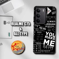 HP S9-Case hybrid IMD REALME C75 - aesthetic motif - Realme c75 casing-casing-cassing-phone protecto