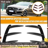 Car Rear Bumper Lip Spoiler Canards for   W176 A200 A250 A45