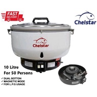[Ready Stock] Chelstar GRC-10M Commercial Gas Rice Cooker#10.0Litre