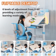 Study Table Ergonomic Children'S Study Desk Degree Adjustable Student Study Table Home Combination Set And Ergono