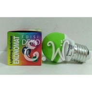 HIJAU Lamp Ekonomat E27 1 Watt LED Bulb (1W 1 W/) Green