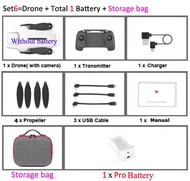 Set6 Set6ขนาดเล็ก X8 250G-Class 4K กล้องเฮลิคอปเตอร์3แกนกล้อง FPV 5กรัมโดรนจีพีเอส30นาที8กม. รีโมทคอ
