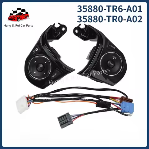 35880-TR6-A01 35880-TR0-A02 Car Multifunction Steering Wheel Control Switch Cruise Button for Honda 