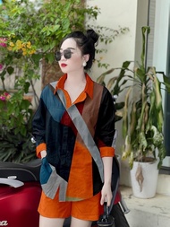 Set Đồ Nữ Phong Cách Thầy Thích Minh Tuệ Kiểu Áo Sơ Mi Chất Vải Đũi Thoáng Mát Mềm Mịn Mã M61