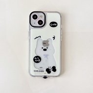 CASE LED WARNA WARNI LOVELY PUPPY AND KITTEN CAT FOR IPHONE 11 12 13 14 15 16 17 PLUS PRO MAX AIR