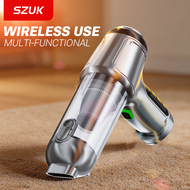 SZUK Handheld Car Vacuum Cleaner: Cordless, powerful suction, gap cleaning, multiple nozzles SZUK Pe
