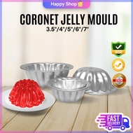 Aluminium Round Coronet Puding Jelly Mould / Acuan Puding Jelly