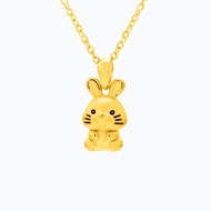 Zodiac Rabbit Pendant in 999 Pure Gold