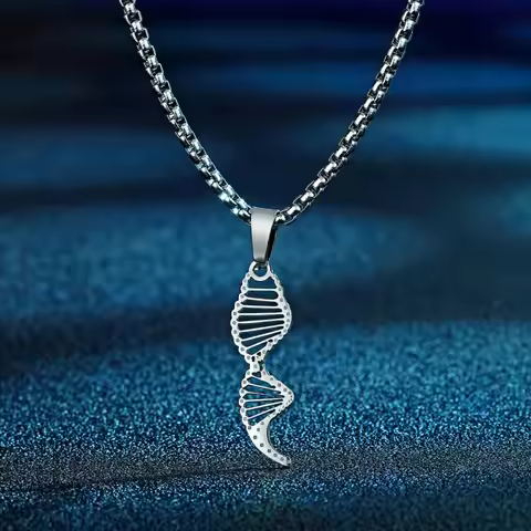 Kinitial DNA ADN Pendant Necklace DNA ADN Pendant Necklace DNA ADN Pendant Necklace