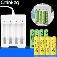 CHINKMY AA / AAA Battery Charger 4 Slot Universal Rechargeable USB Battery Charger