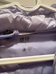 Uniqlo淺紫色羽絨外套