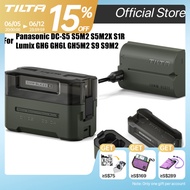 TILTA DMW-BLK22 Camera Battery Charger Case Set 4 Channel 2400mAh Camera Battery for Panasonic DC-S5