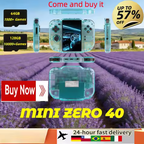 Mini Zero 40 Handheld Game Console 4'' IPS Multi-touch Screen Android A133P Zero40 For NDS WiFi Supp