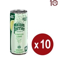 Perrier - Perrier 法國巴黎青檸味天然有汽礦泉水(罐裝) 10x250亳升
