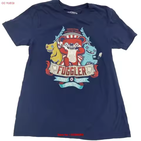 Fuggler Funny Ugly Monster Print T Shirt Adult M vintage Washed Soft Breathable Slightly graphic Top
