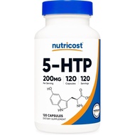 Nutricost 5-HTP 200mg, 120 Vegetarian Capsules (5-Hydroxytryptophan) - & Gluten Free