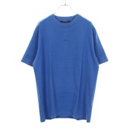【มือสอง】 หลุยส์ วิตตอง LOUIS VUITTON เสื้อยืดแขนสั้น ปั๊มลายโลโก้ LV รุ่น RM222Q DT3 HNY55W ผ้าคอตตอ