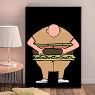 VI6I 1PC J-Jean Art Jullien HD Poster Typography Geometric Artwork Motivational Quote Art Waterproof
