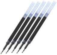 Pentel" Energel Liquid Gel Pens Refills-0.5Mm- Fine Line Black Ink-Value Set Of 5