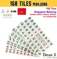 168 Tiles Mahjong 36mm Singapore Mahjong [Dear J]