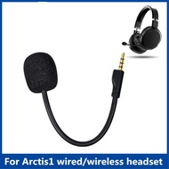 BS* Gold-plated 3 5mm Plug Headsets Mic for arctis 1 Headphones Boom Microphones Wired  Headphones