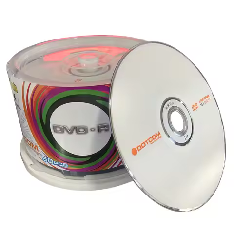 50pcs DVD Drives Blank DVD-R CD Disks 4.7GB 16X Bluray Recordable Media Compact Write Once Data Stor