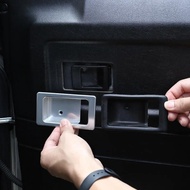 For Land Rover Defender 90 110 130 2004-18 Aluminum Alloy Silver Car Inside Door Bowl Decoration Cov