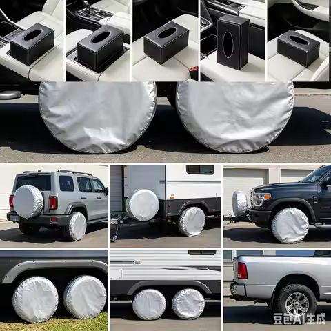 4PCS 82cm Auto Spare Wheel Tire Cover Bag Car Waterproof Dustproof Tire Cover Fit For Truck Trailer 