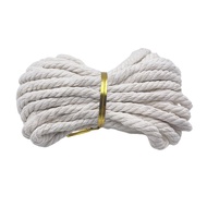 5m/196inch wide6mm/0.24inch Cotton Macrame Cord Rope String Crafts Handwork DIY Natural Macrame Jute Twisted Twine Braided Home Textile Decoration