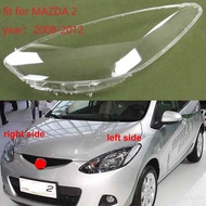 สำหรับ MAZDA 2ไฟหน้าฝาครอบซ้ายขวาด้านหน้าเลนส์ไฟหน้าสำหรับ MAZDA 2 M2 DEMIO 2009 2010 2011 2012 2013