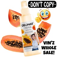 DEONAT Papaya Mineral Deodorant Extra Brightening Anti-Bacterial Spray 100ml.
