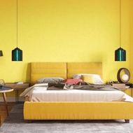 Yellow Bedroom Wallpaper Pure Color Plain Color Modern Simple Oslong Long Fiber Non-Woven Wallpaper 