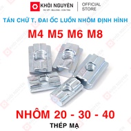 T-shaped rivet, shaped aluminum conduit nut 2020 3030 4040 thread M4 M5 M6 M8