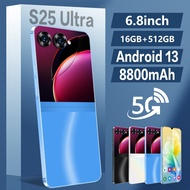 S25 Ultra New 4G/5G Smart Phone 6.8inch Ultra-Clear Screen Memory 16GB/8GB RAM+512GB /256GBROM Batte
