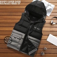 Men's Motorcycle Vest Jacket Combination Of Macro Windbreaker SNSR Type 3. Material