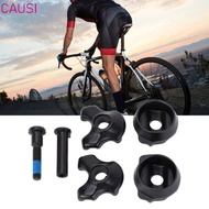 CAUSI Bike Seat Tube Clamp, Black with Install Screws Bicycle Seat Post Clamp, Durable 7 X 7mm Alumi
