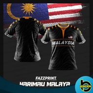 PADU FAZZ HM03 - BAJU HARIMAU MALAYA TEAM MALAYSIA BLACK MERDEKA
