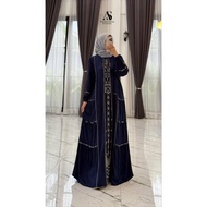 Anjani Store Electric Navy Ethnic Dress, Rayo Twill mix Ethnic Dress