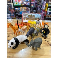 WILD ANIMALS RUBBER ANIMAL TOYS CONTENTS 12 pcs
