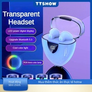 G G38 Bluetooth Headset F9 Colorful Lights Binaural Digital Display with Charging Compartment Game H