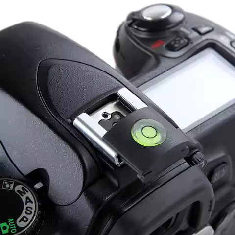 2 Pieces DSLR Camera Flash Hot Shoe Protector Cover Spirit Level for Nikon Canon SX60 SX70 1300D 800