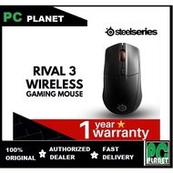 SteelSeries Rival 3 Wireless + Bluetooth RGB Gaming Mouse (62521)