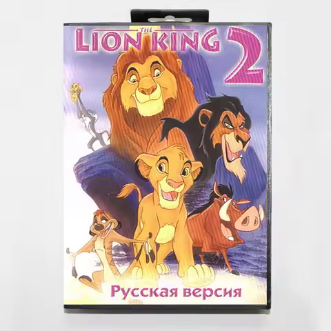Lion King 2 16Bit MD Game Cartridge with RU Box for Sega Megadrive Genesis Systems
