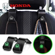 [ HONDA ] Car Luminous Multifunctional Hooks Auto Logo Hidden Seat Rear Hooks Decoration Accessories