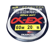 Okamoto EX Super Soft Fishing Leader Clear Line 60 Meter Made in Japan Available size : 20lbs 30lbs 