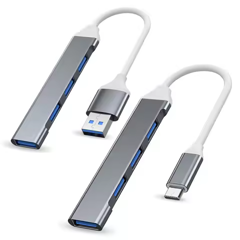 4 Port Multi Splitter USB 3.0 Hub USB Hub Type C Dock Adapter OTG Type C HUB for PC Xiaomi Huawei Ma